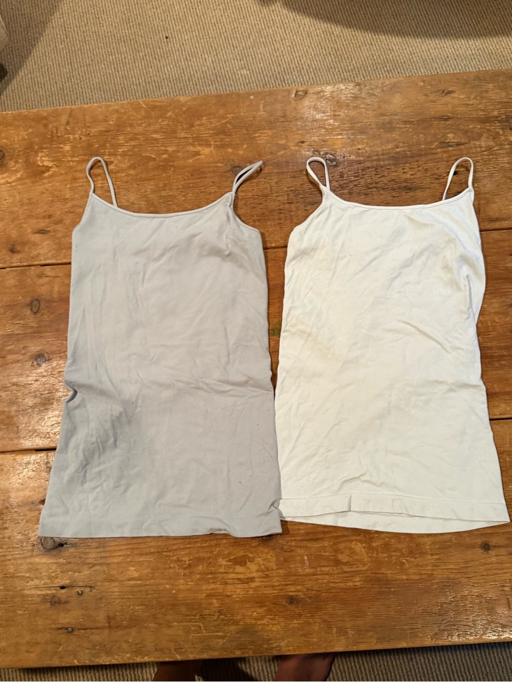 Nikibiki White Slim-Strap Cami Tank